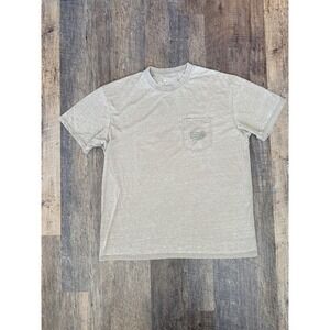 Southern Marsh Mens XL Tan Heathered Fish Graphic Pocket T-Shirt Short Sleeve